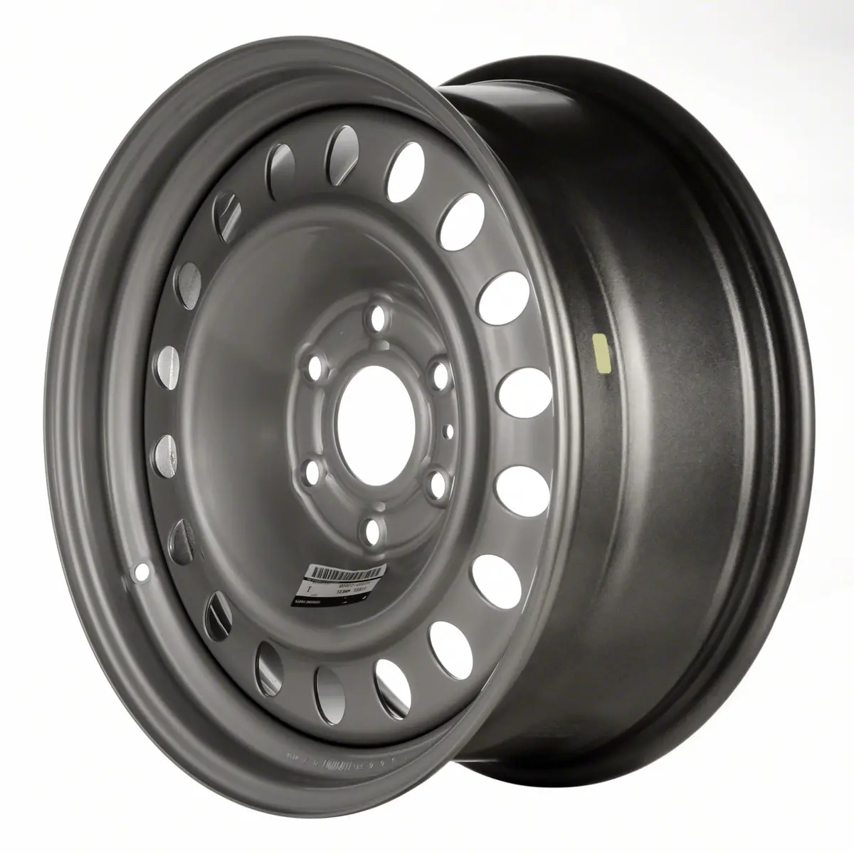 18X8 Silver Steel Wheel Uk Offset 6 Lug 5.5 Bolt Pattern | Oem Style Rim 1